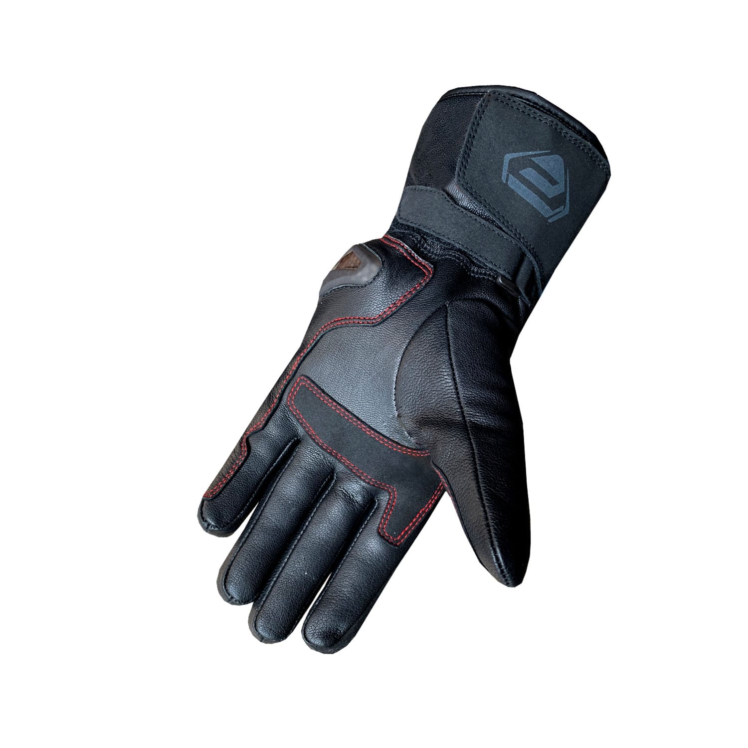 Welfit Motorbike Black Leather Gloves - Image 2