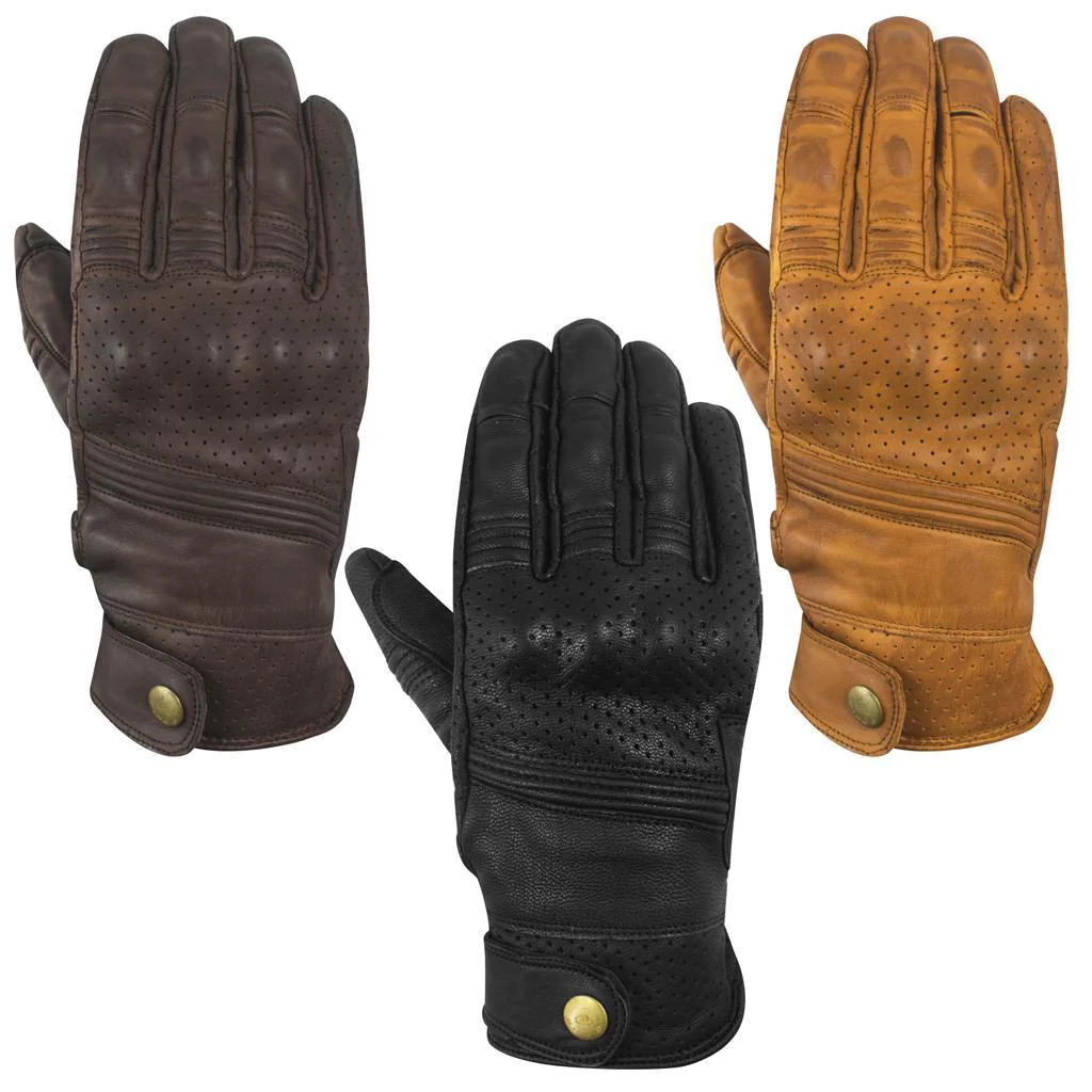 Welfit Summer Leather Motorbike Gloves