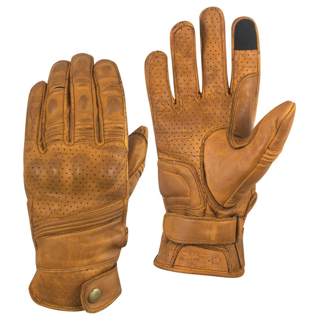 Welfit Summer Leather Motorbike Gloves - Image 2