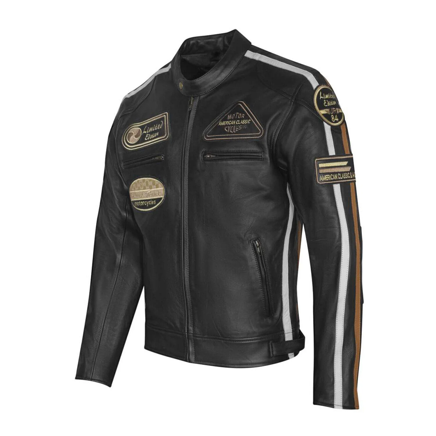 Welfit Patched Leather Jacket - Image 2