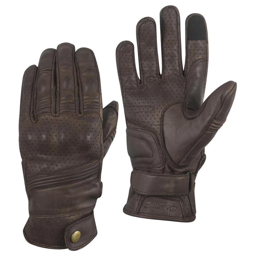 Welfit Summer Leather Motorbike Gloves - Image 5