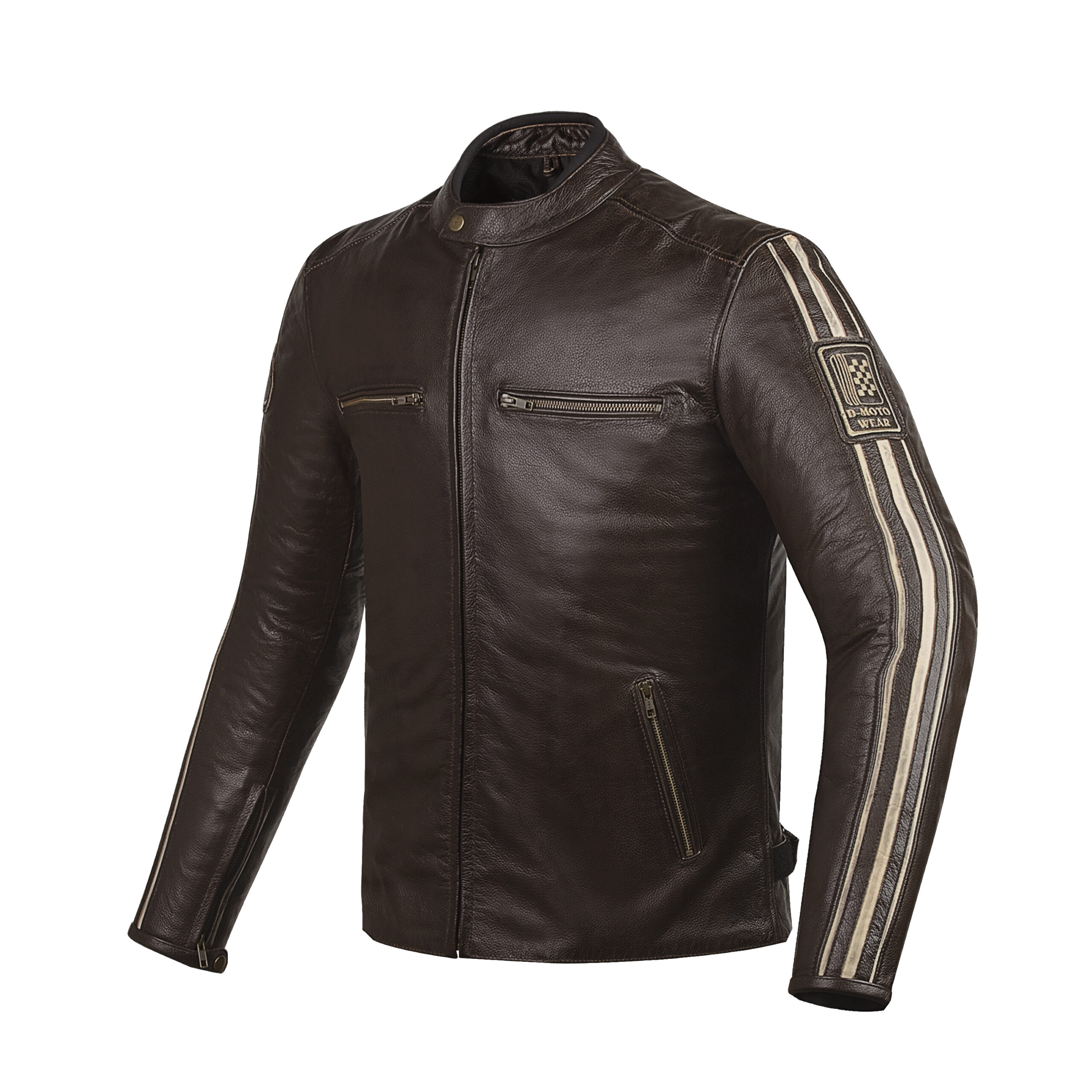 Welfit Stripe Leather Jacket - Image 12