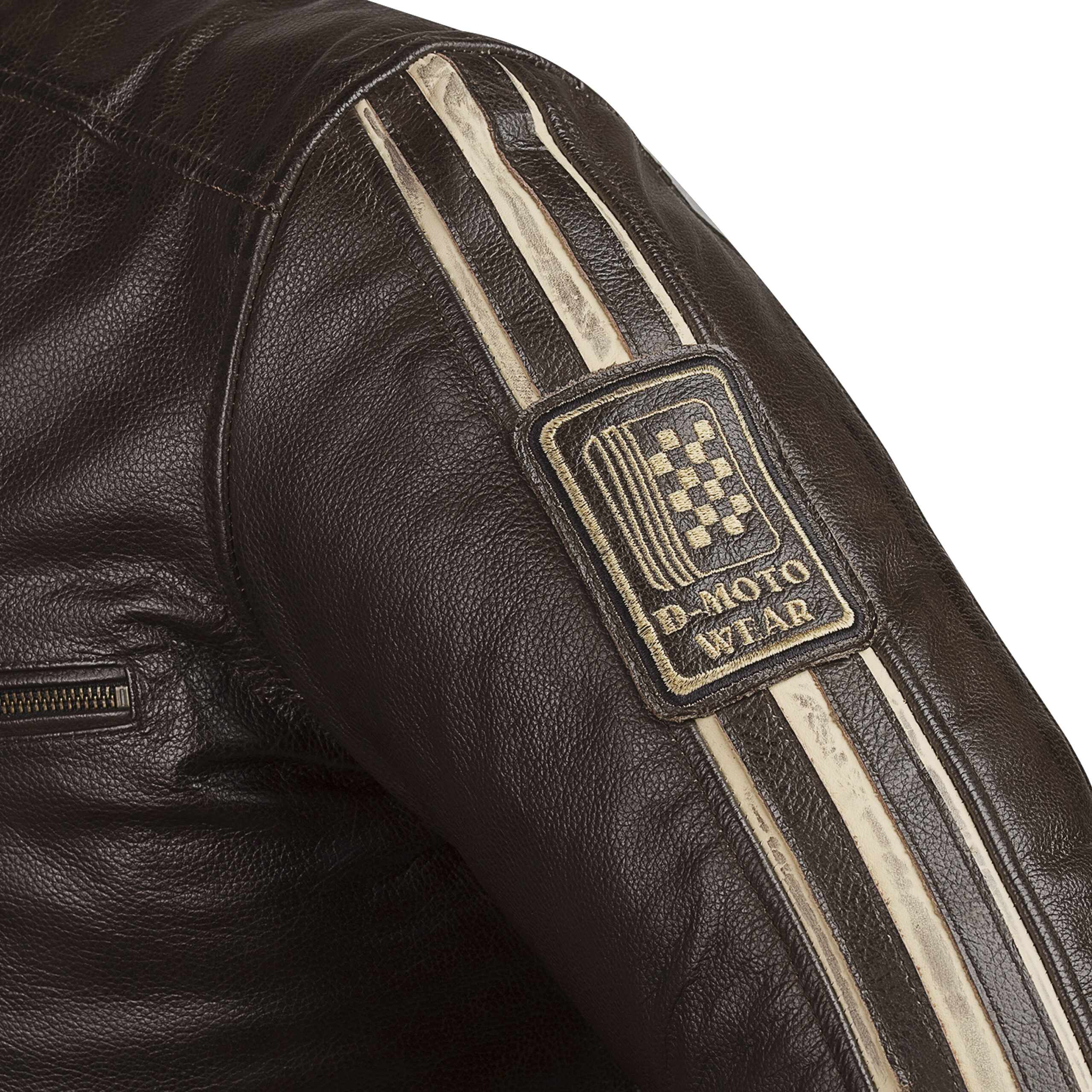Welfit Stripe Leather Jacket - Image 7