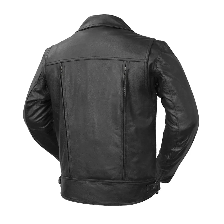 Mastermind Men's Motorcycle Leather Jacket - Image 2