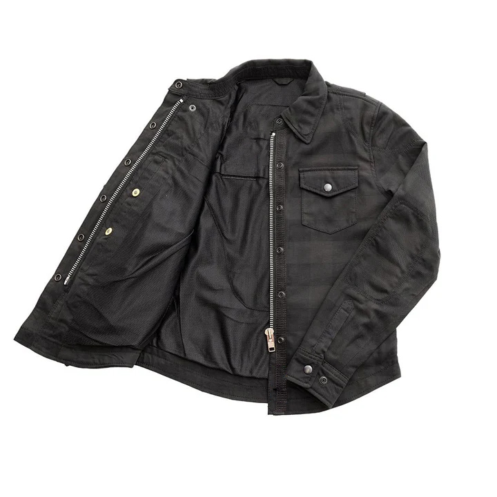 Sophia Women's Motorcycle Flannel Shirt - Image 3