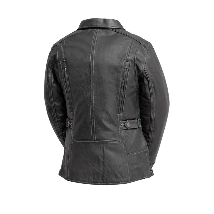 Free Spirit Women's Motorcycle Leather Jacket - Image 2