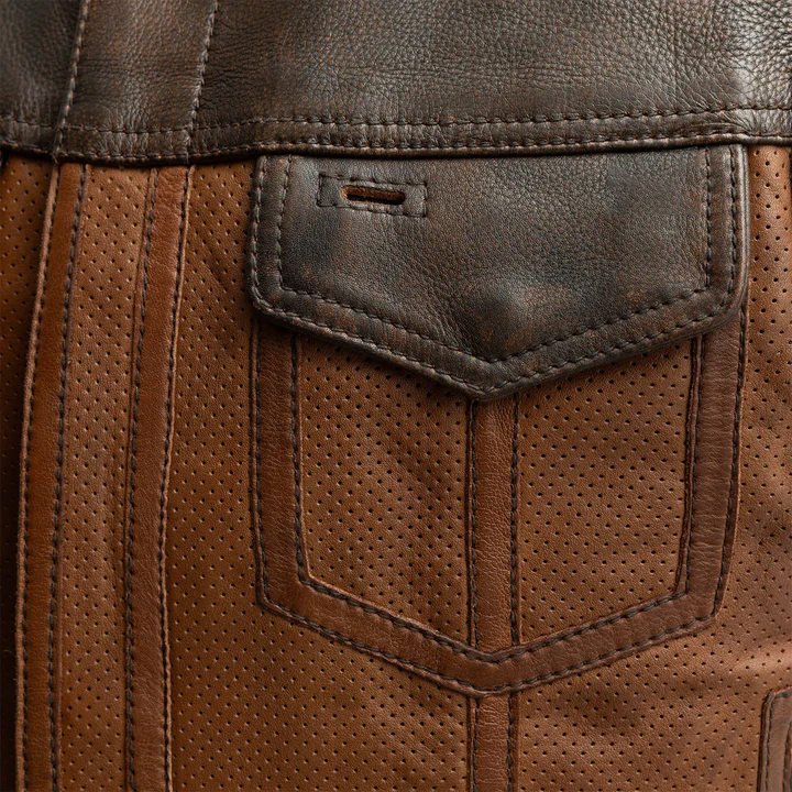 Lowside Rider Women's Motorcycle Leather Vest - Image 4
