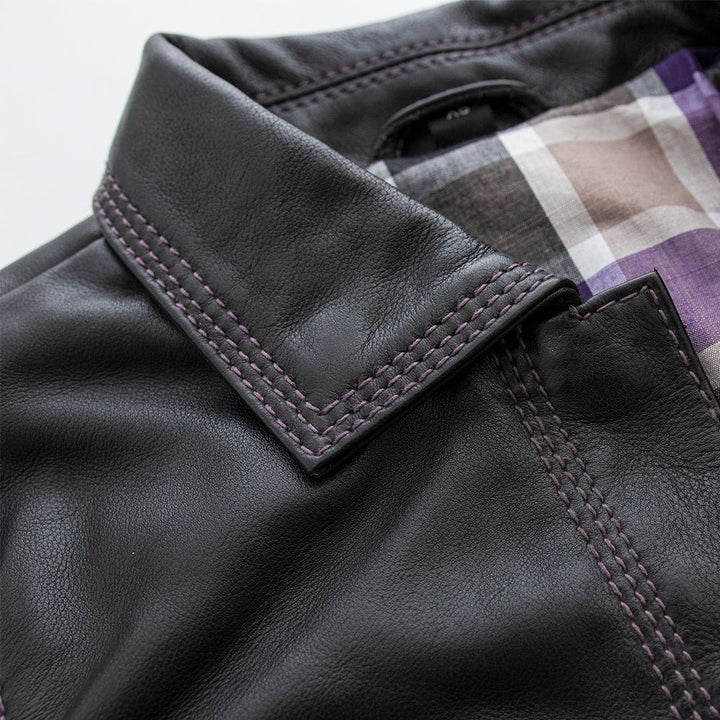 Leela Women's Motorcycle Leather Shirt - Limited Edition - Image 4