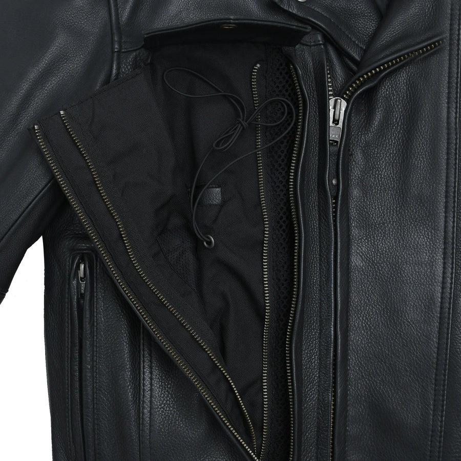 Mastermind Men's Motorcycle Leather Jacket - Image 6