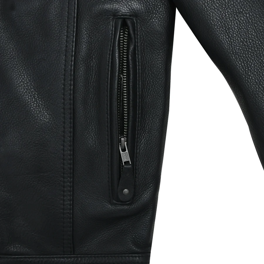 Mastermind Men's Motorcycle Leather Jacket - Image 5