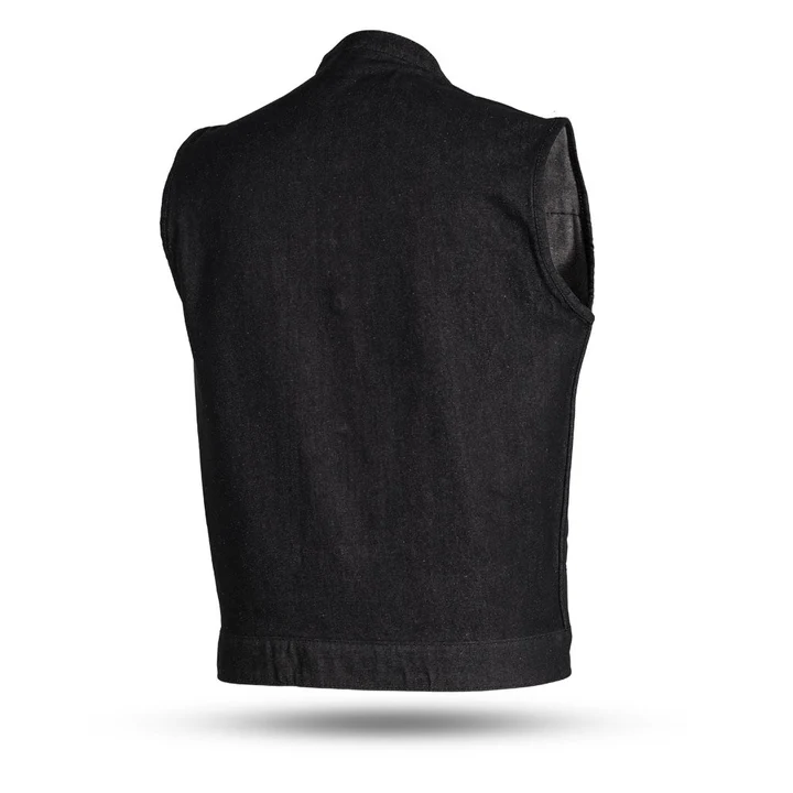 Kershaw Men's Motorcycle Denim Vest - Image 2