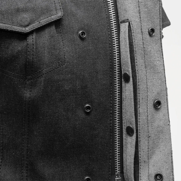 Ludlow Women's Motorcycle Denim Vest - Image 3